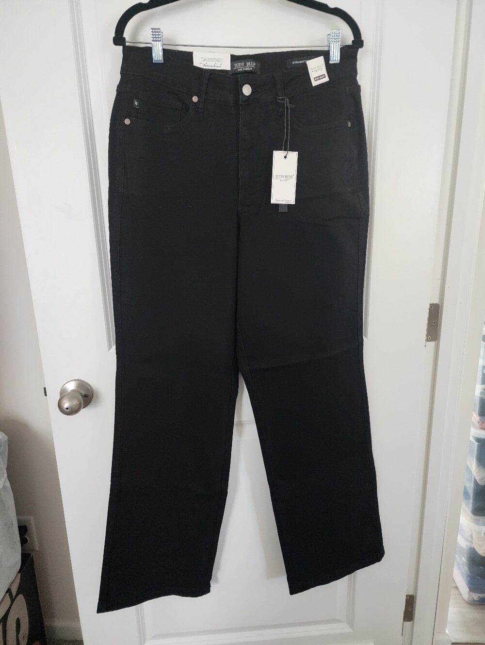 NWT! Judy Blue High-Rise Wide Leg Jeans - Black. Size 14w.